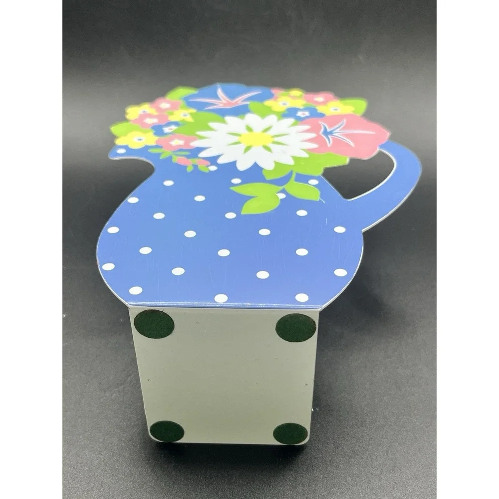 Vintage Avon Gift‎ Collection Metal Blooming Florals Vase 7.5